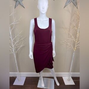 NWT Express Stretch Burgundy Midi Dress $78